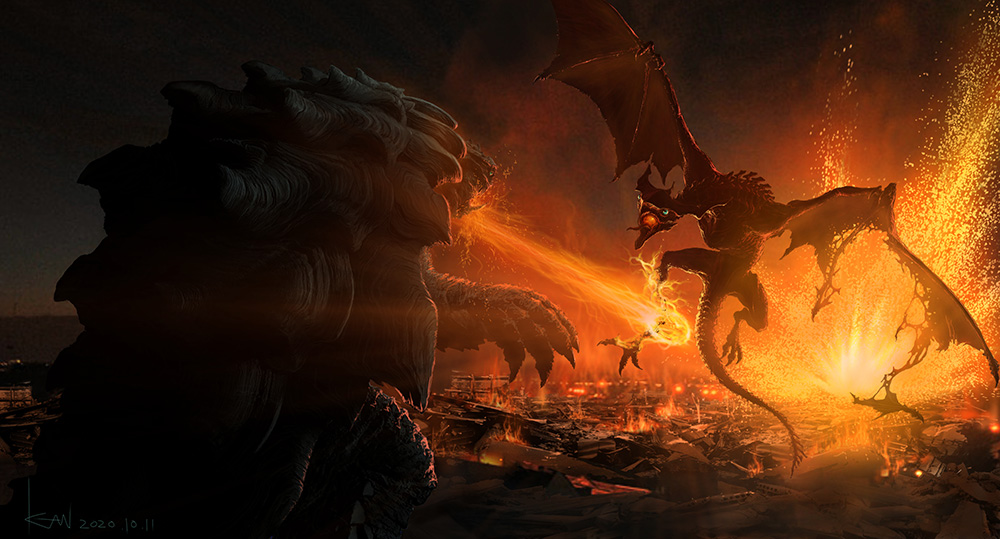 amputated_leg amputation amputee breath_weapon building city claws concept_art crest dated debris destruction emaciated embers energy energy_ball engi_(animation_studio) explosion fire fireball full_body gamera gamera_(series) gamera_-rebirth- giant giant_monster glowing glowing_eyes glowing_mouth green_eyes gyaos kadokawa kaiju monster night no_humans official_art open_mouth plasma plasma_bolt plasma_fireball plasmoid promotional_art road rubble sharp_teeth signature smoke street tail takahama_kan talons teeth torn_wings turtle turtle_shell tusks wings