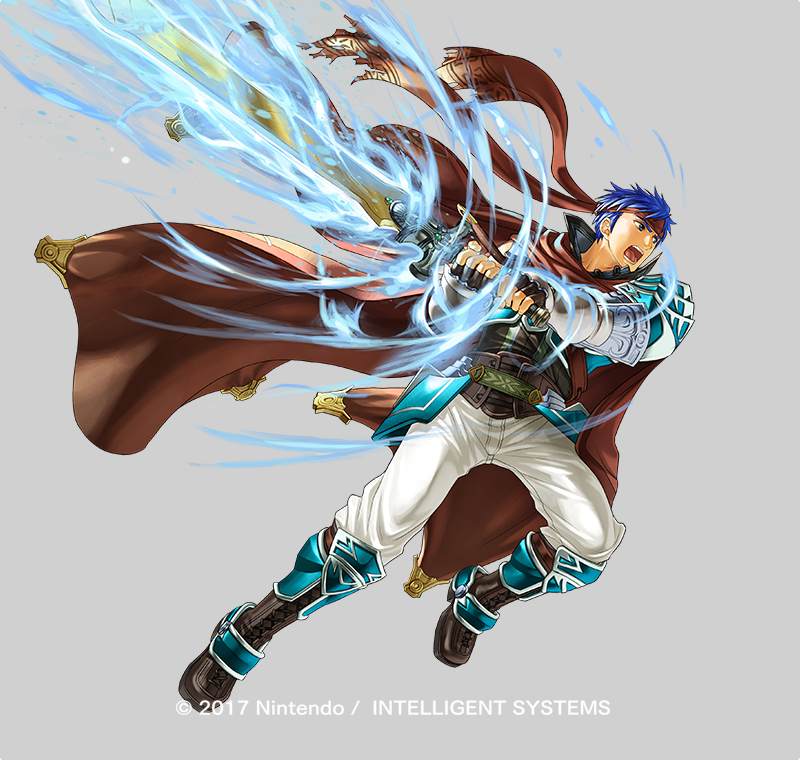 1boy armor blue_eyes cape fingerless_gloves fire_emblem fire_emblem:_path_of_radiance fire_emblem:_radiant_dawn full_body gloves headband holding holding_sword holding_weapon ike_(fire_emblem) ike_(vanguard_legend)_(fire_emblem) kita_senri looking_at_viewer male_focus nintendo official_art pants simple_background solo standing sword weapon white_pants