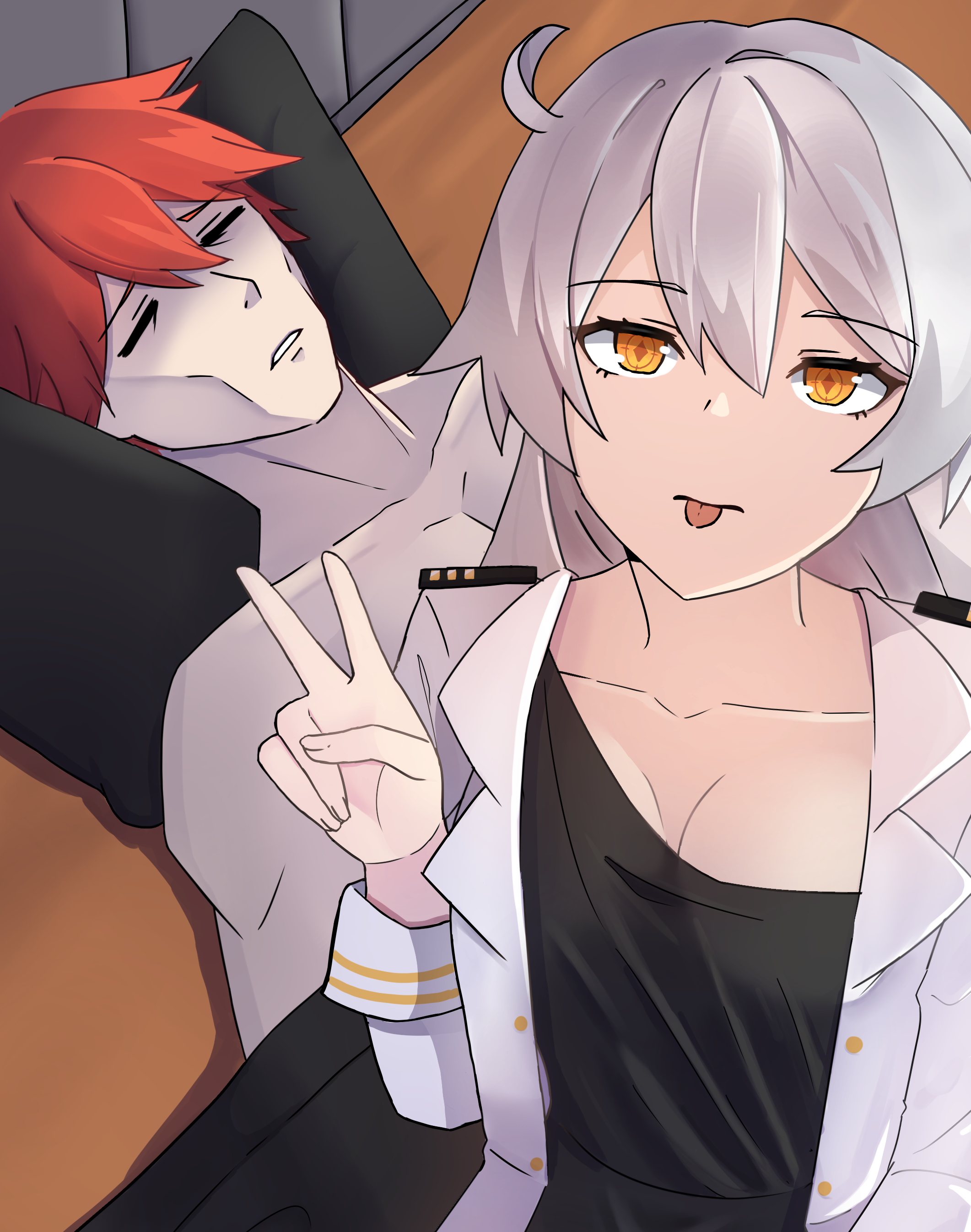 absurdres captain_(honkai_impact) highres honkai_(series) honkai_impact_3rd kiana_kaslana kiana_kaslana_(herrscher_of_the_void) original valgungap