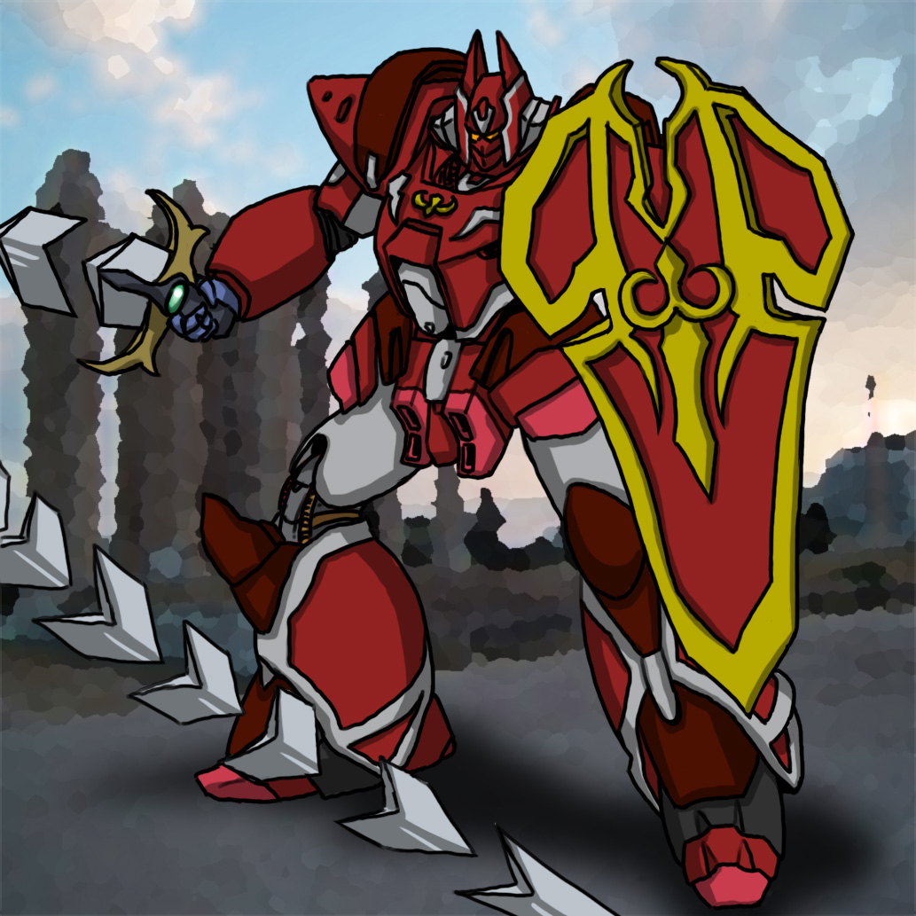galient hirodango kikou-kai_galient mecha robot shield sword tagme weapon
