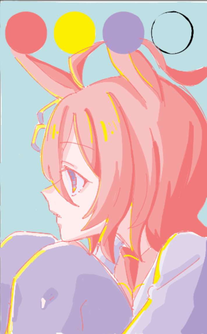 1girl agnes_tachyon_(umamusume) ahoge animal_ears black_pantyhose blue_background brown_hair feet_out_of_frame grey_eyes hair_between_eyes horse_ears knees_up lab_coat pantyhose seila_rei simple_background solo umamusume upper_body