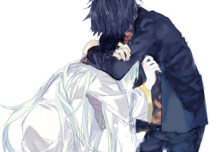bad_id bad_pixiv_id habit hug index_(toaru_majutsu_no_index) kamijou_touma nun school_uniform tears toaru_majutsu_no_index uk1440