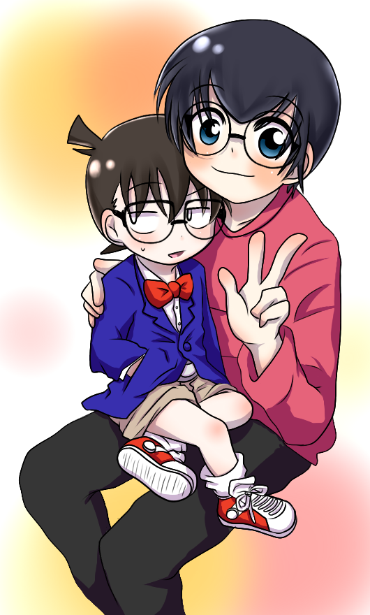 black_hair edogawa_conan glasses hondou_eisuke meitantei_conan