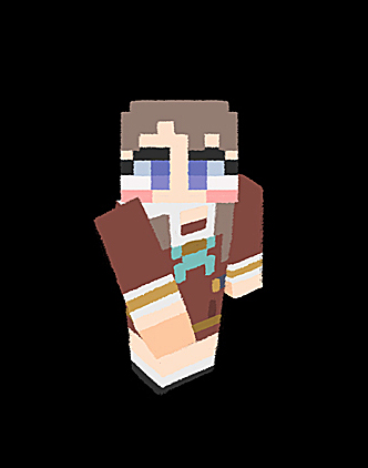 1girl aqua_neckerchief black_background blush_stickers brown_dress brown_hair commentary_request dress fujishima_megumi hasu_no_sora_school_uniform link!_like!_love_live! long_hair long_sleeves looking_at_viewer love_live! lowres medium_dress meidosan minecraft minecraft_(style) neckerchief pleated_dress purple_eyes sailor_collar sailor_dress school_uniform simple_background solo two_side_up virtual_youtuber white_sailor_collar winter_uniform