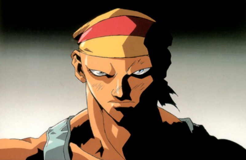 1boy billy_kane blue_eyes fatal_fury menacing oobari_masami overalls the_king_of_fighters