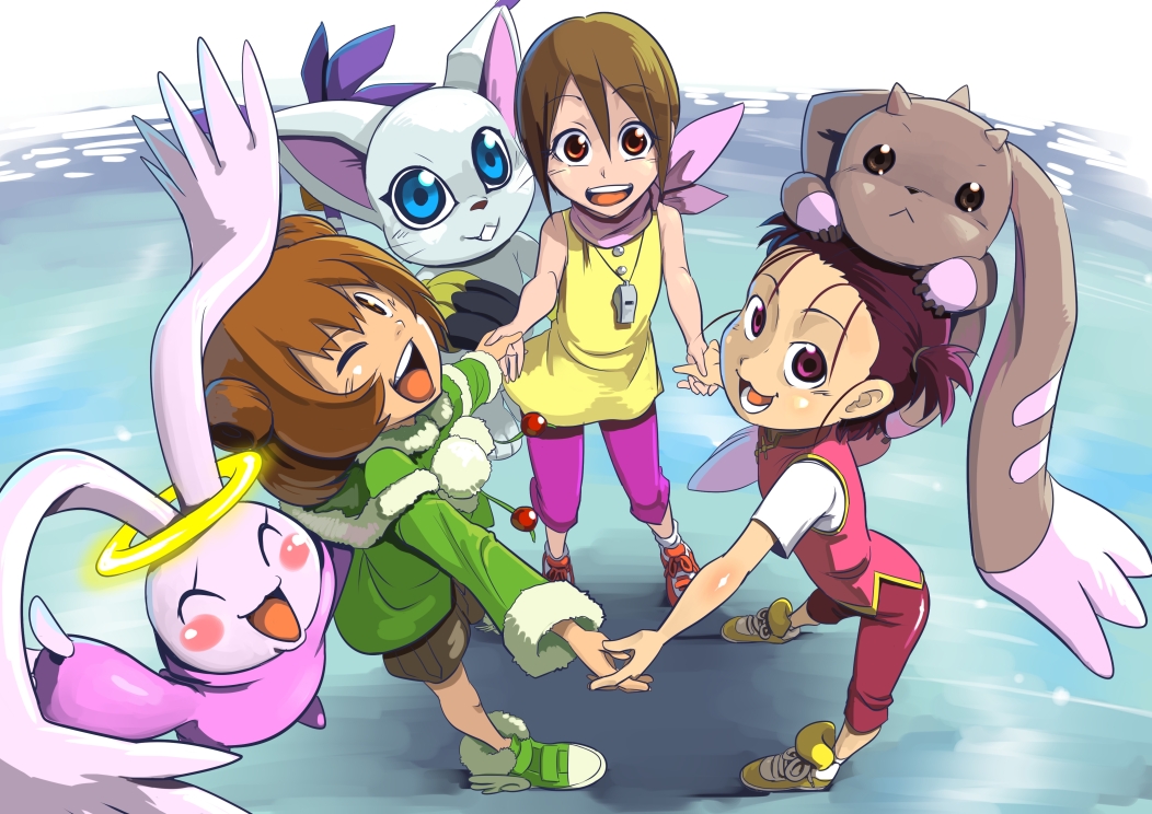 amano_kotone digimon digimon_adventure digimon_tamers digimon_xros_wars lee_shaochung lopmon luminamon tailmon yagami_hikari