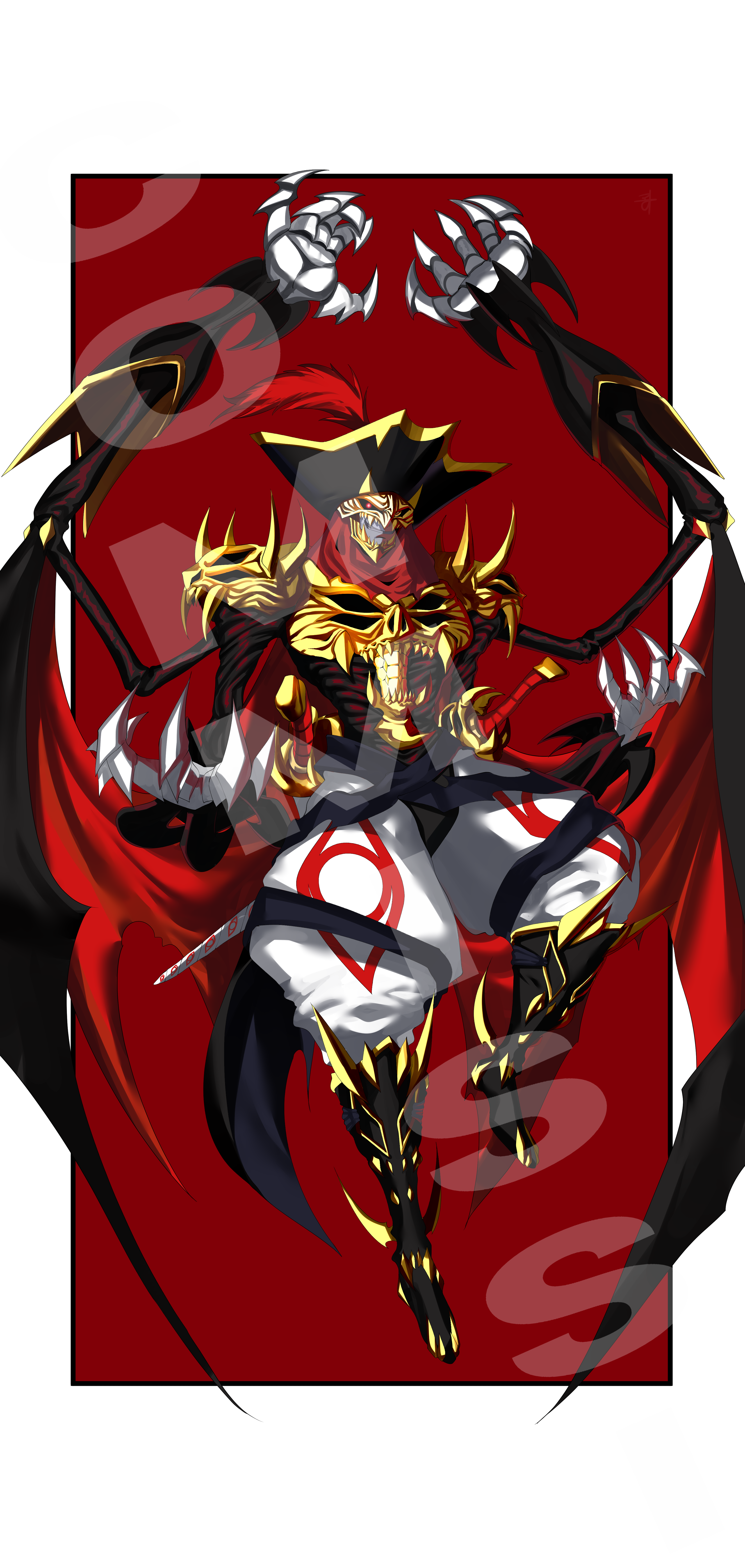 absurdres armor digimon digimon_(creature) highres looking_at_viewer mask oridigi original solo voltobautamon