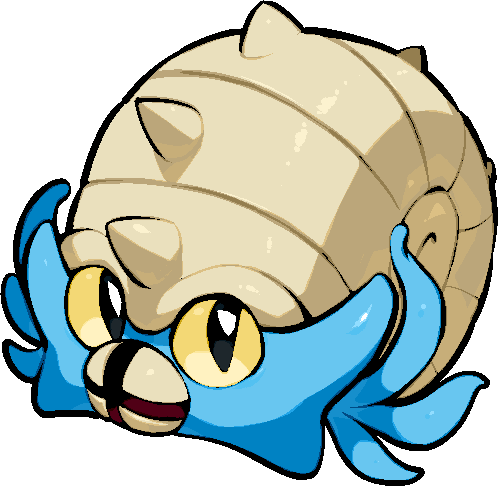 chibi game_freak gen_1_pokemon kawaanago nintendo omastar pokemon pokemon_(creature)