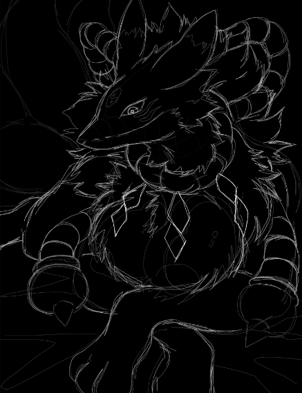 digimon digimon_(creature) kitsune kyubimon kyuubi multiple_tails tail