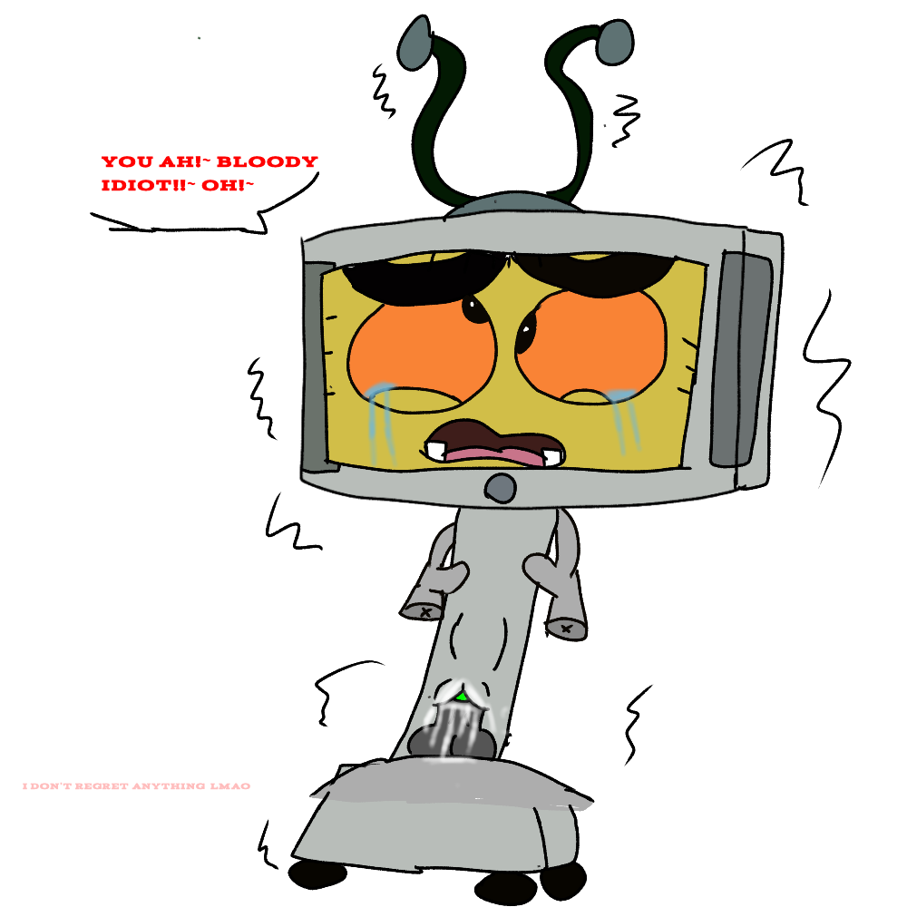 cloudyeyez (artist), evil edna, willow the wisp, anon, bad tag, tv,  ibispaint (medium), 1girl, antenna, british accent, colored skin, crying,  cum, cum in pussy, disney junior, first porn of caracter, first porn