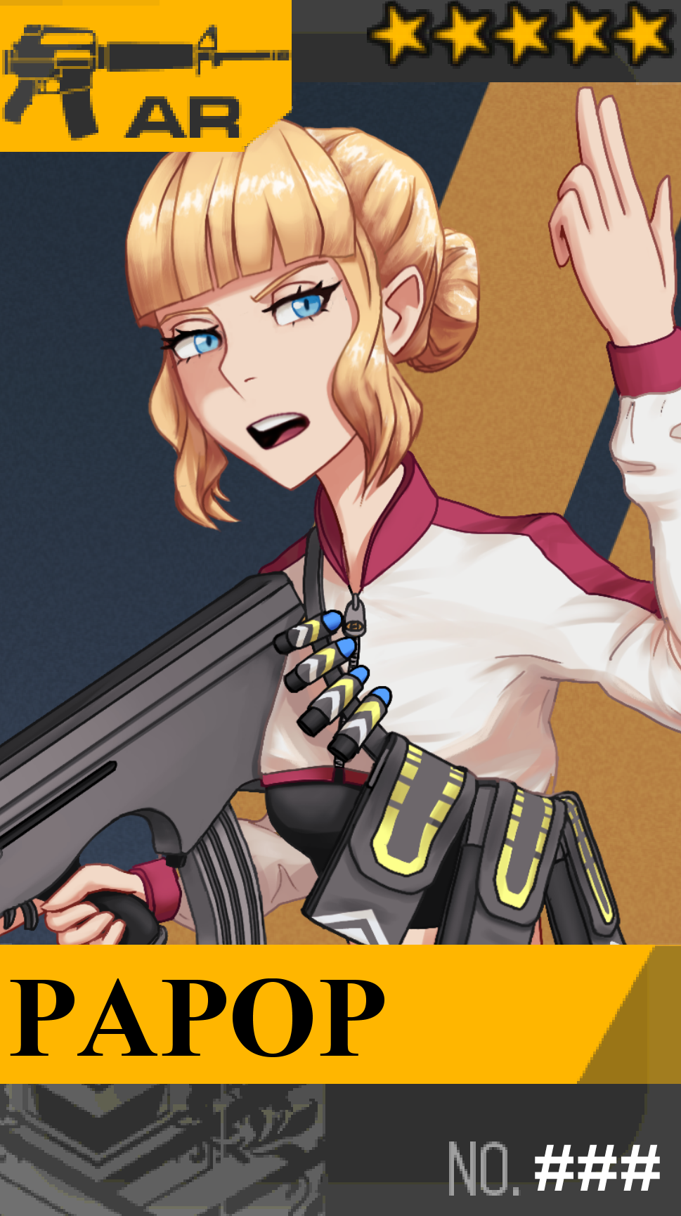 1girl 35mm_grenade_(papop) airburst_grenade_launcher airburst_round ammunition anti-materiel_cartridge assault_rifle ben-the-shrubber blonde_hair blue_eyes bullpup cannon_cartridge euroimpact explosive explosive_weapon fn_herstal fragmentation_grenade fragmentation_warhead giat_industries girls&#039;_frontline grenade grenade_cartridge grenade_launcher gun high-explosive_cartridge highres lacroix_defense long_gun military_cartridge military_program modular_weapon_system multi-projectile_multi-weapon_(military_program) multi-weapon multiple-barrel_gun nexter_systems original papop papop_2 personification polyarme_polyprojectiles_(military_program) precision-guided_firearm precision-guided_munition prototype_design reddit_sample rifle sfim_ods smart_grenade subsonic_ammunition underbarrel_assault_rifle underbarrel_rifle weapon