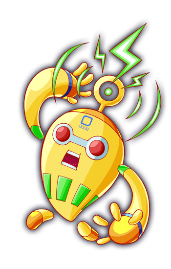 adapted_costume arm_over_head arm_up cel_shading crash_fever electropod floating_arms floating_feet game_cg no_humans number_print numbered o-ring official_art open_mouth outline radio_antenna rectangle rectangle_print red_eyes red_outline robot saturated solo square square_print tachi-e teeth