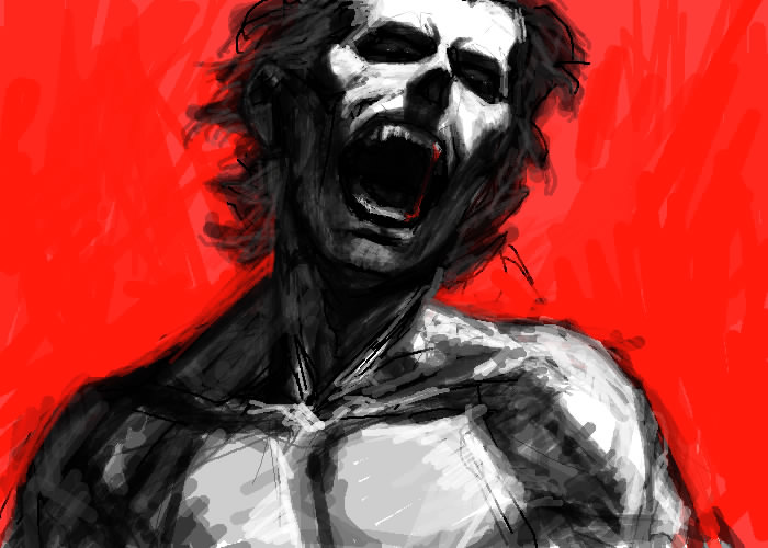 blood fangs gundam male_focus solo utaco vampire yazan_gable zeta_gundam