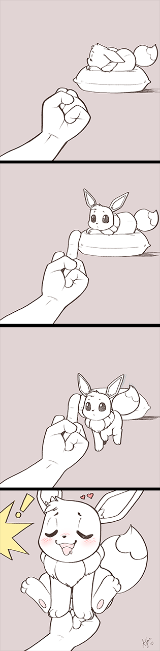 ! 1girl 4koma :3 ajin_(ajinhdremix) animal_focus animal_sexualization artist_name bestiality blush clenched_hand closed_eyes closed_mouth comic dated disembodied_hand drooling eevee female_focus fingering flat_color full_body gen_1_pokemon grey_background happy heart highres looking_at_another looking_at_viewer lying middle_finger monochrome mouth_drool multiple_views neck_fur nintendo nose_blush open_mouth pawpads pet_bed pokemon pokemon_(creature) pov profile raised_eyebrows signature simple_background sketch sleeping smile standing u_u walking