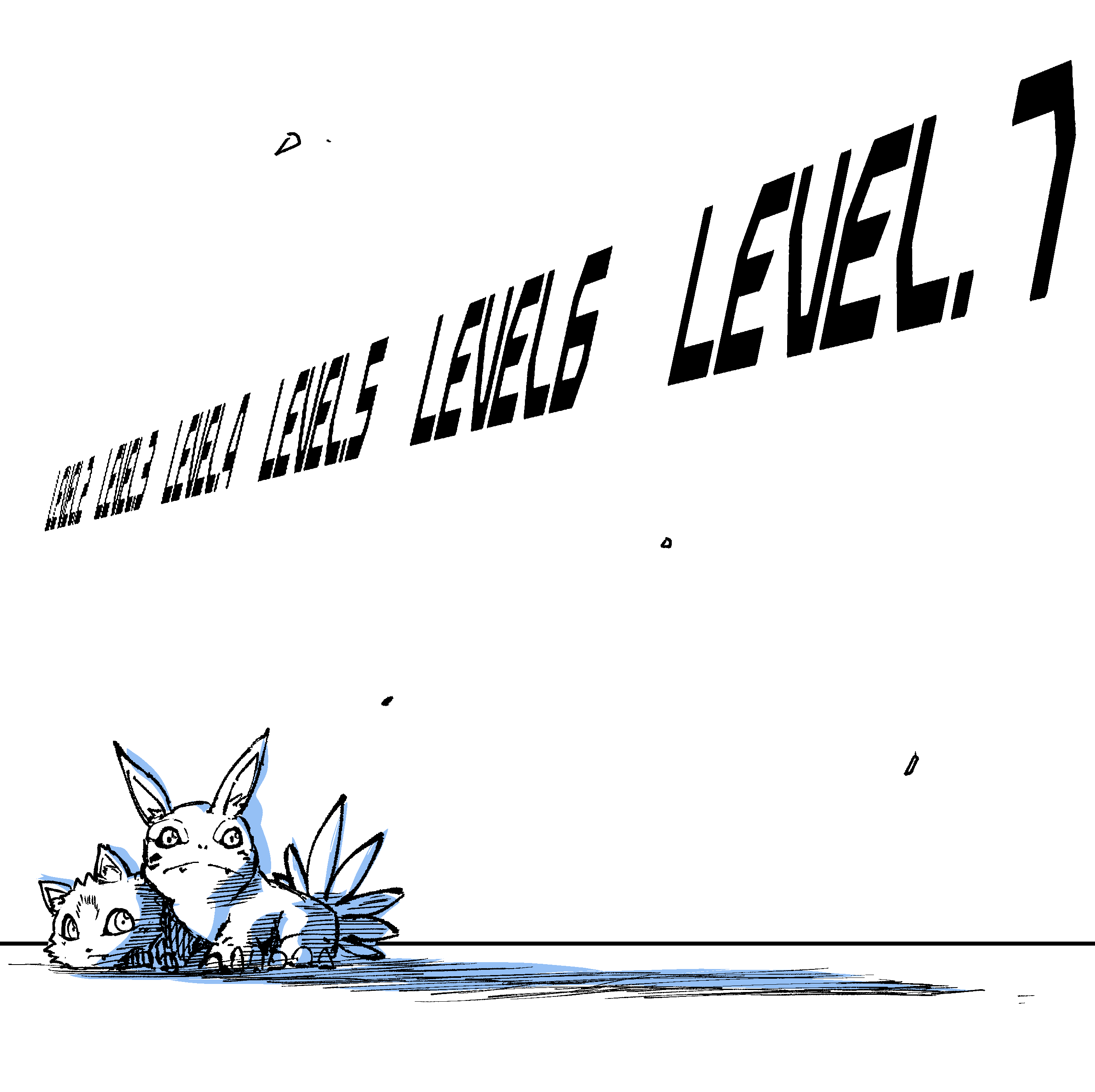 absurdres cat digimon digimon_(creature) digimon_paradox elecmon fangs highres looking_to_the_side shadow tail wanyamon