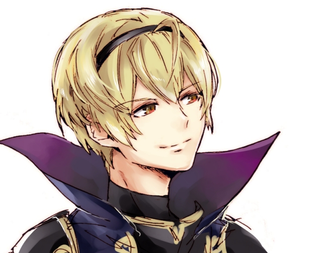 1boy armor black_armor blonde_hair closed_mouth fire_emblem fire_emblem_fates hotate_rayan leo_(fire_emblem_fates) looking_to_the_side male_focus nintendo short_hair solo