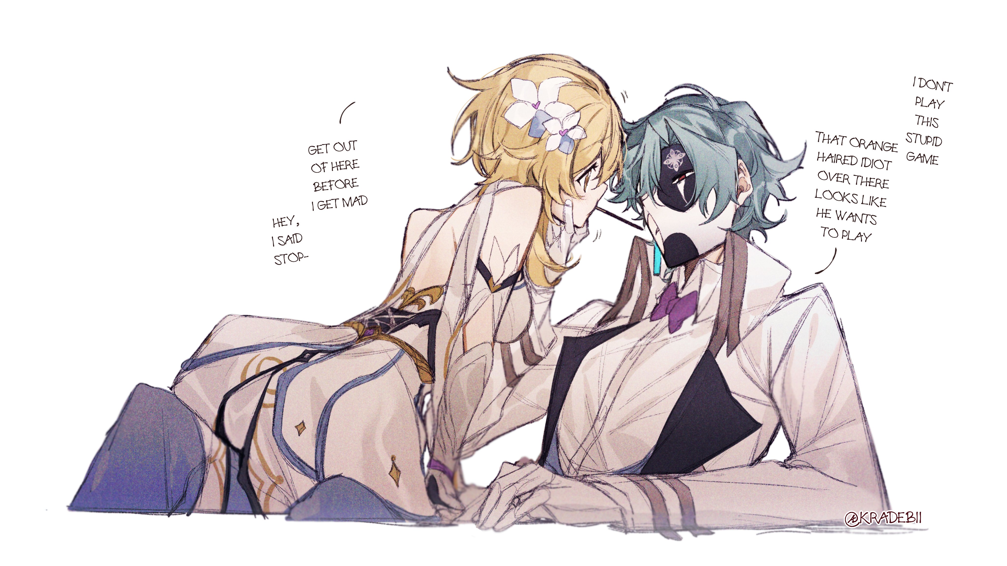 Dottore's powerful embrace on Lumine