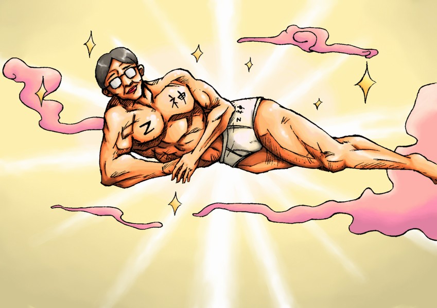 1boy briefs male_underwear muscular sexy_commando_gaiden:_sugoiyo!_masaru-san touhou underwear zun