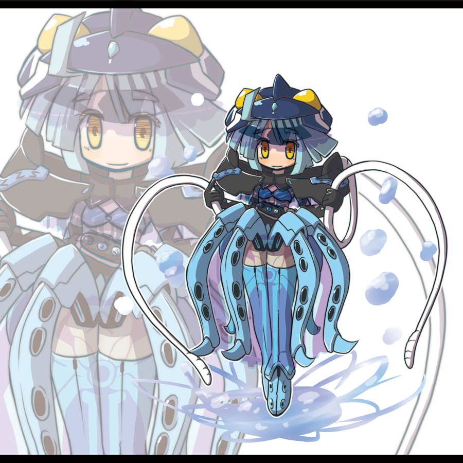 blue_eyes blue_hair garoudo_(kadouhan&#039;i) kamen_rider kamen_rider_ooo kamen_rider_ooo_(series) personification rider-tan shauta_(ooo_combo) whip