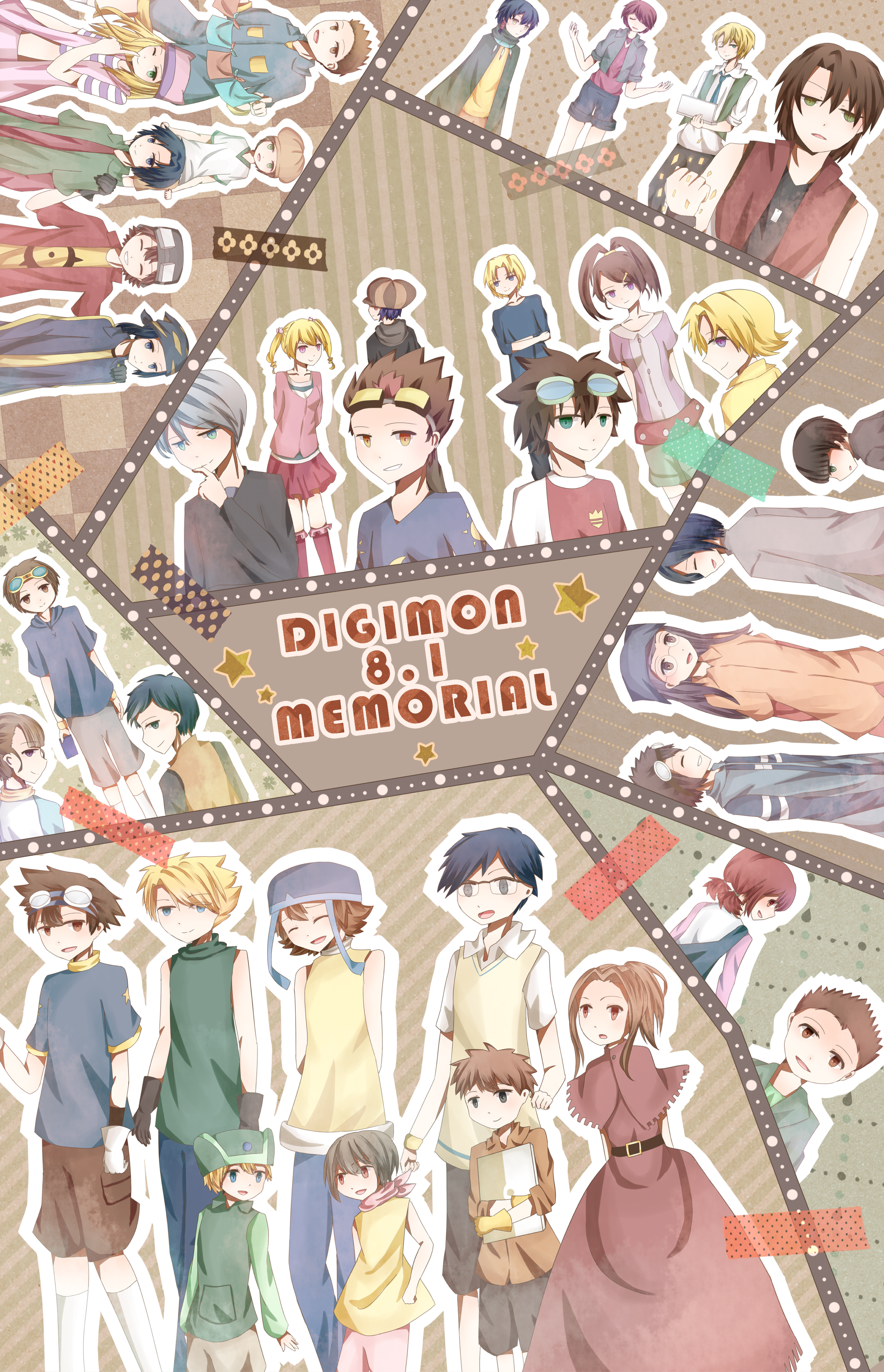 absurdres akashi_tagiru amano_nene_(digimon_xros_wars) amano_yuu_(digimon) aonuma_kiriha closed_eyes computer daimon_masaru_(digimon_savers) digimon digimon_adventure digimon_adventure_02 digimon_frontier digimon_savers digimon_tamers digimon_xros_wars digimon_xros_wars:_toki_wo_kakeru_shounen_hunter-tachi fujieda_yoshino glasses goggles goggles_on_head hair_ornament hairclip hat hida_iori highres himi_tomoki hinomoto_akari ichijouji_ken inoue_miyako ishida_yamato izumi_koshiro jacket kanbara_takuya kido_jo kimura_kouichi kudou_taiki laptop lee_jianliang long_hair looking_at_viewer makino_ruki matsuda_takato minamoto_kouji mogami_ryouma motomiya_daisuke noguchi_ikuto orimoto_izumi ponytail shibayama_junpei short_hair smile split_ponytail suzaki_airu tachikawa_mimi takaishi_takeru takenouchi_sora thoma_h._norstein tobari_ren tsurugi_zenjirou yagami_hikari yagami_taichi