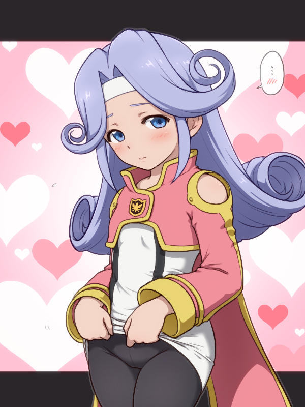 1girl black_pantyhose blue_eyes blush breasts closed_mouth clothes_lift clothing_cutout cowboy_shot curly_hair dress dress_lift female_focus hair_intakes headband heart heart_background kiikii kiikii_(kitsukedokoro) legs_together lifting_own_clothes long_hair long_sleeves looking_at_viewer mel_(tales) pantyhose purple_hair short_dress shoulder_cutout small_breasts solo speech_bubble spoken_blush tales_of_(series) tales_of_phantasia tales_of_phantasia:_narikiri_dungeon tales_of_phantasia:_narikiri_dungeon_x tales_of_phantasia_narikiri_dungeon tales_of_phantasia_x taleskko_5 taleskko_collection white_dress