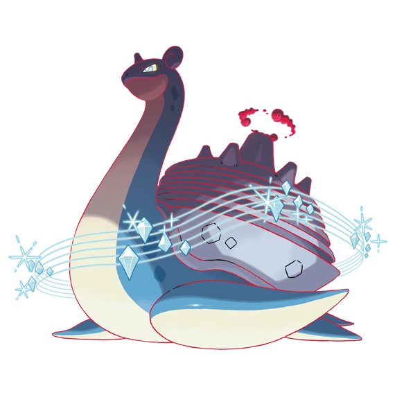 animal_focus artist_request closed_mouth dynamax full_body gen_1_pokemon gigantamax gigantamax_lapras lapras nintendo no_humans official_art outline pokemon pokemon_(creature) pokemon_focus pokemon_swsh red_clouds red_outline solo third-party_source transparent_background