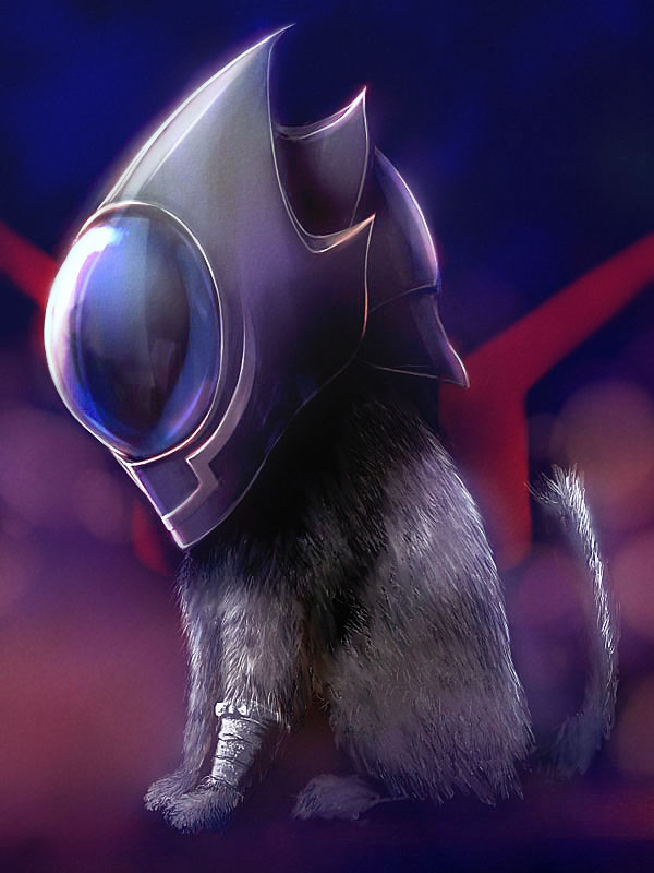 arthur_(code_geass) bad_id bad_pixiv_id bandages cat code_geass cosplay geass helmet isobe_toast no_humans profile realistic solo zero_(code_geass) zero_(code_geass)_(cosplay)