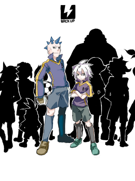inazuma_eleven inazuma_eleven_(series) kirigakure_saiji mudomudo narukami_kenya oono_densuke shimozuru_arata soccer_uniform sportswear sugimori_takeshi torii_ryouta yamino_kageto