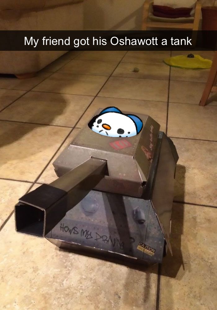 1boy armored_vehicle cannon chair closed_mouth english_text gen_5_pokemon indoors military military_vehicle motor_vehicle nintendo no_humans on_tank oshawott photo_(medium) photo_background photoshop_(medium) pokemon pokemon_(creature) real_life shadowswirlp tank tank_turret