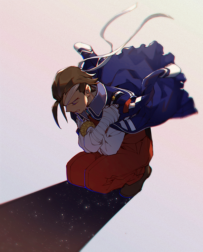 1boy ace_attorney apollo_justice crying headband hi-fi_(fijazzy) jacket phoenix_wright:_ace_attorney_-_dual_destinies solo