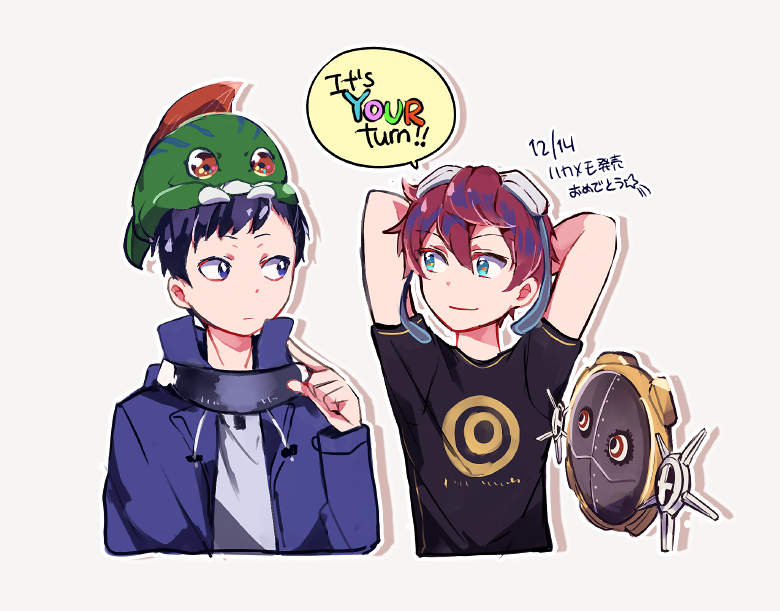 aiba_takumi amasawa_keisuke betamon digimon digimon_story:_cyber_sleuth digimon_story:_cyber_sleuth_hacker&#039;s_memory hagurumon natsuki_(aisae)