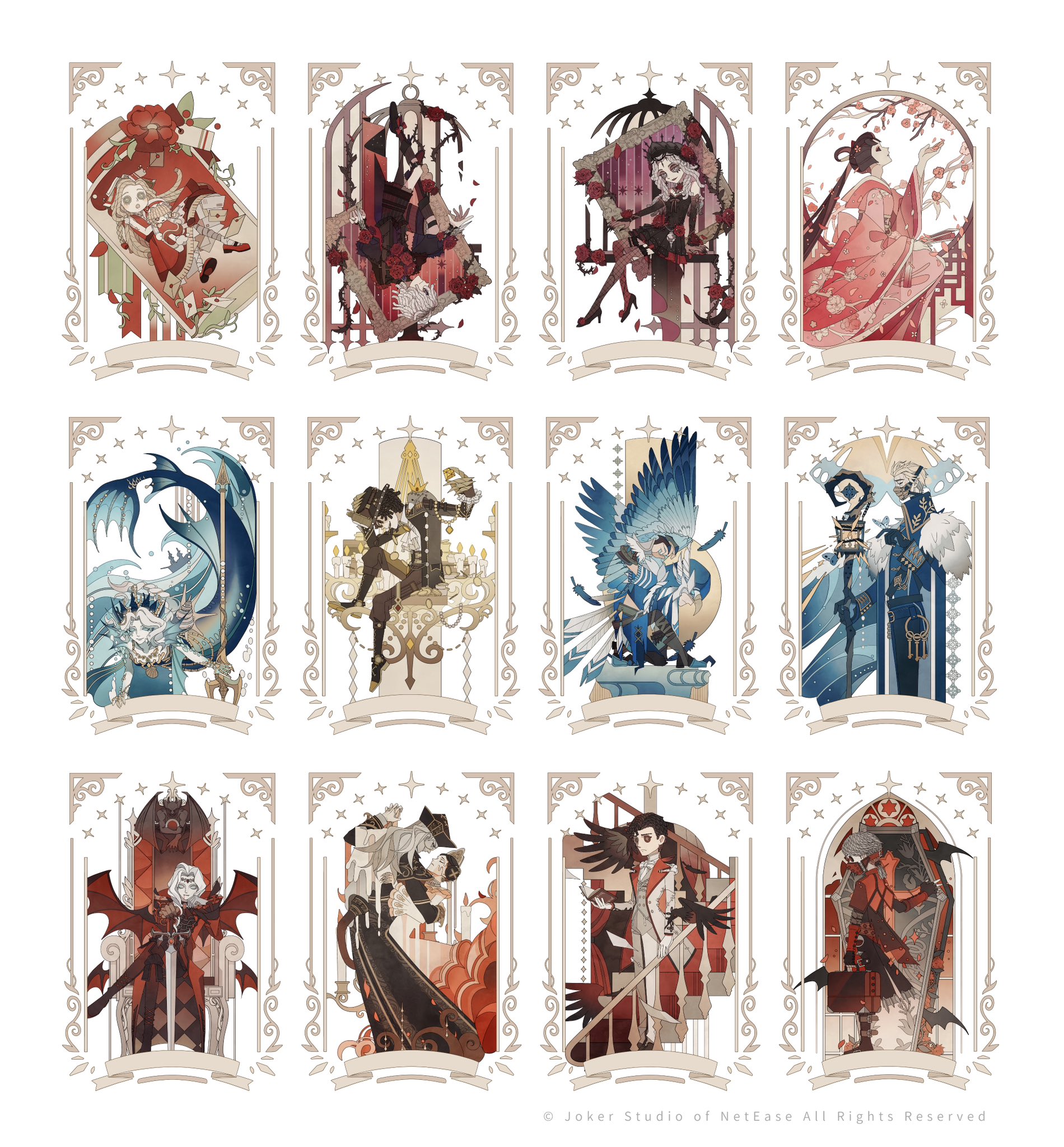 5girls 6+boys :o ada_mesmer ada_mesmer_(everlasting_night) aesop_carl aesop_carl_(exorcist) alva_lorenz alva_lorenz_(warden) animal animal_on_hand animal_on_shoulder argyle_clothes arm_guards ascot bandaged_leg bandages bat_wings beads belt_boots bicorne bird bird_boy bird_mask bird_on_shoulder bird_wings birdcage black_ascot black_bridal_gauntlets black_capelet black_coat black_collar black_dress black_eyes black_eyeshadow black_footwear black_gloves black_hair black_hat black_nails black_pants black_sclera black_shirt black_shorts black_socks black_veil black_vest blank_eyes blonde_hair blood blood_from_mouth blue_cape blue_eyes blue_gloves blue_jacket blue_scales blue_shirt blue_skin blue_wings boater_hat book book_on_head boots bow bowtie braid bridal_gauntlets brooch brother_and_sister brown_eyes brown_pants bug button_eyes buttons cage candle candlestand cape capelet carpet chandelier cherry_blossoms child christina_(identity_v) circlet claw_ring closed_eyes closed_mouth coat coffin coin collar colored_sclera colored_skin comb_over copyright_notice corsage covered_eyes covered_mouth cowboy_shot cracked_skin cross cross_earrings crossed_legs crow crown curtains dancing doll double-breasted dress dress_flower earrings emil_(identity_v) emil_(luminary)_(identity_v) empty_picture_frame expressionless eye_contact eyeshadow facial_mark falling_feathers falling_petals feather-trimmed_cape feather_trim feathers feet_out_of_frame fingerless_gloves fingernails fins fire fishnet_thighhighs fishnets flower flying_paper fold-over_boots folded_fan folding_fan from_side full_body fur-trimmed_cape fur_trim gem gloves grace_(identity_v) gradient_skin green_eyes grey_eyes grey_hair grey_jacket grey_skin grey_vest grin hair_beads hair_flower hair_ornament hair_over_shoulder hair_rings hair_slicked_back half-closed_eyes hand_fan hand_on_headwear hand_on_hilt hand_up hat head_fins high-low_skirt high_heels highres holding holding_doll holding_fan holding_gem holding_hands holding_polearm holding_staff holding_suitcase holding_sword holding_weapon hollow_eyes identity_v in_container in_jar insect jacket japanese_clothes jar jewelry joseph_desaulniers joseph_desaulniers_(bloody_sword) key keyring kimono knee_boots knee_up lace lace-trimmed_gloves lace-trimmed_legwear lace-up_boots lace_trim lantern lapels lattice legwear_garter letter liquid long_hair long_sleeves looking_at_animal looking_at_another looking_at_viewer looking_to_the_side looking_up low_ponytail makeup mary_janes mask medium_hair melting memory_(aging)_(identity_v) memory_(identity_v) mermaid michiko_(identity_v) mole_(animal) monocle monster_girl moth mouth_mask multicolored_skin multiple_boys multiple_girls mystical_high_collar naib_subedar naib_subedar_(eagle's_dance) necklace norton_campbell norton_campbell_(mr._mole) notched_lapels object_on_head ocean official_alternate_costume official_art on_one_knee orpheus_(duke_raven)_(identity_v) orpheus_(identity_v) pants paper parted_bangs parted_lips petals philippe_(fury)_(identity_v) philippe_(identity_v) picture_frame pillar pink_flower pink_kimono plant planted planted_sword planted_weapon pleated_dress polearm ponytail profile puffy_long_sleeves puffy_sleeves red_ascot red_cape red_capelet red_coat red_dress red_eyes red_flower red_footwear red_lips red_nails red_rose red_wings rose round_window seashell sharp_fingernails shell shell_necklace ship shirt shoes short_hair short_sleeves shorts siblings side_braid side_cape single_braid sitting sleeve_cuffs sleeveless sleeveless_dress smile socks solid_eyes staff stained_glass stairs standing stitches strapless strapless_dress suitcase sword tailcoat talons thighhighs thorns throne tiara tree trident two-sided_coat two-sided_fabric two-tone_gloves two-tone_skin unworn_jewelry unworn_necklace upside-down vampire veil very_long_fingernails vest vines waist_cape water watercraft wavy_hair wax weapon white_ascot white_background white_bow white_bowtie white_cape white_dress white_gloves white_hair white_jacket white_pants white_shirt wide_sleeves window wings wrist_flower zero_(jckz2334)