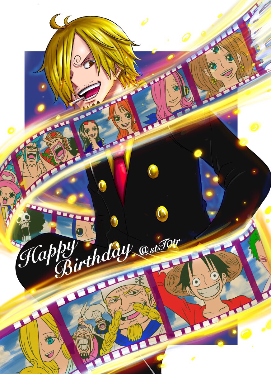 6+boys 6+girls black_hair blonde_hair brook_(one_piece) charlotte_pudding extra_eyes franky_(one_piece) green_hair highres long_hair monkey_d._luffy multiple_boys multiple_girls nami_(one_piece) necktie nefertari_vivi nico_robin nico_robin_(return_to_sabaody) one_piece orange_hair pink_hair red-leg_zeff red_necktie roronoa_zoro sanji_(one_piece) smile stt0tr third_eye tony_tony_chopper usopp vinsmoke_reiju vinsmoke_sora zipper