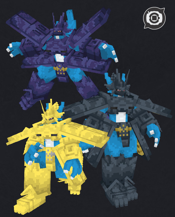 armor blue_skin colored_skin crests_(digimon) digimon digimon_(creature) magnamon magnamon_(battle_park) red_eyes
