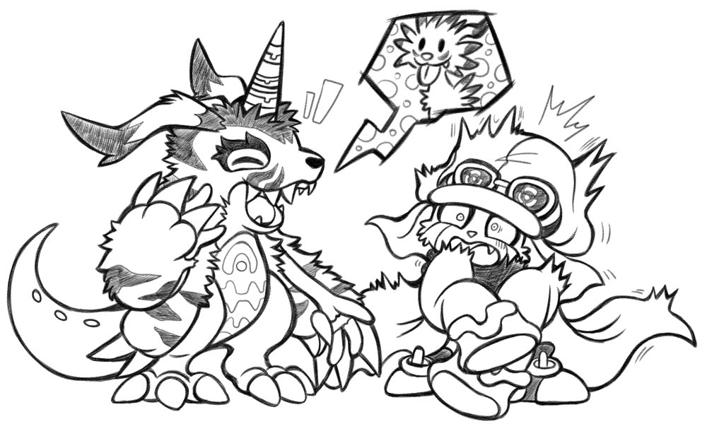 ana_ilda appmon digimon digimon_universe:_appli_monsters gabumon garurumon offmon