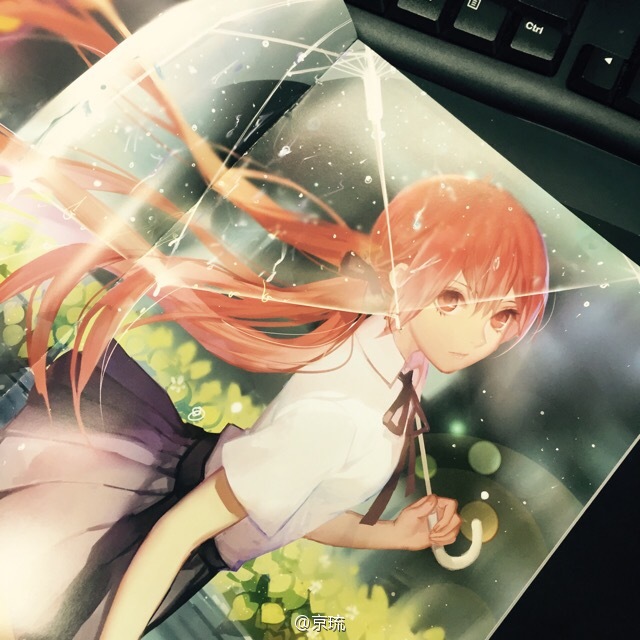 1girl ask_(askzy) bad_link original pink_hair water_drop