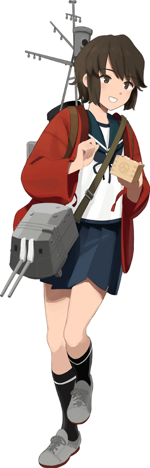 1girl adapted_turret beans black_hair black_socks blue_sailor_collar blue_skirt box brown_eyes cannon full_body grey_footwear grin happi japanese_clothes kantai_collection kneehighs machinery masu miyuki_(kancolle) miyuki_(setsubun)_(kancolle) official_art pleated_skirt sailor_collar school_uniform serafuku shibafu_(glock23) ship_turret short_hair skirt smile socks solo transparent_background