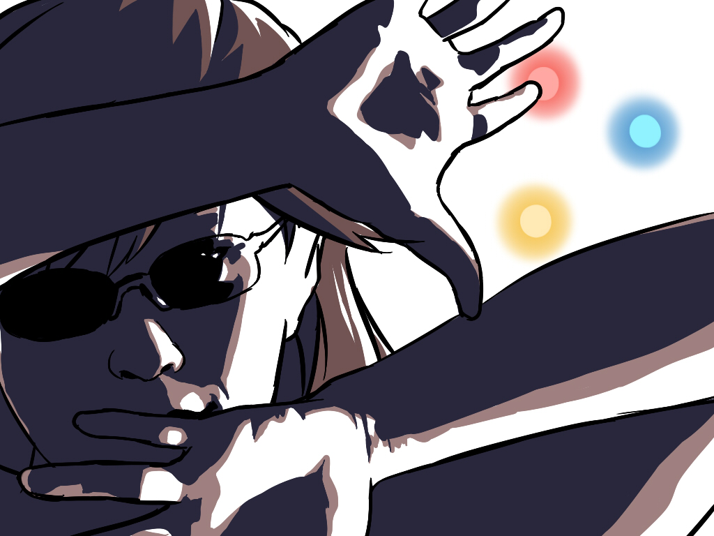 arms_up backlighting blew_andwhite character_request copyright_request daisuke_(beatmania) kantai_collection lips looking_at_viewer nose open_hands realistic shading_eyes simple_background solo sunglasses upper_body white_background