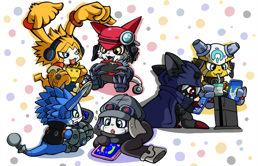 amasawa_keisuke ana_ilda appmon betamon digimon digimon_story:_cyber_sleuth_hacker&#039;s_memory digimon_universe:_appli_monsters dokamon gatchmon gottsumon hackmon_(appmon) mishima_erika musimon offmon onmon tentomon terriermon