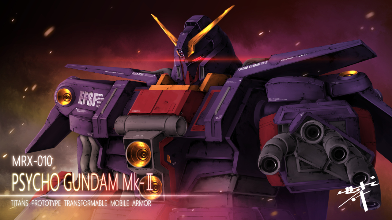 3d aiming aiming_at_viewer character_name commentary_request debris earth_federation_space_forces emblem finger_cannon glowing glowing_eyes gundam insignia lens_flare mecha mecha_focus mobile_suit muzzle no_humans psyco_gundam_mk_ii red_eyes robot roundel science_fiction serike_w signature upper_body v-fin zeta_gundam