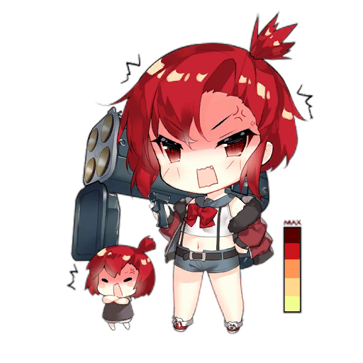 2girls ^^^ anger_vein angry belt blue_sailor_collar blue_shorts blush blush_stickers bow bowtie brown_dress chibi crossed_arms dress fairy_(girls&#039;_frontline) fang full_body fur-trimmed_jacket fur_trim furious fury_fairy_(girls&#039;_frontline) gauge girls&#039;_frontline gun hand_on_own_hip holding holding_rocket_launcher holding_weapon jacket looking_at_viewer m202_flash midriff multiple-barrel_gun multiple_girls multishot_rocket_launcher navel off_shoulder official_art open_mouth red_bow red_bowtie red_eyes red_hair red_jacket red_shoes rocket_launcher sailor_collar saru shaded_face shirt shoes short_hair short_shorts shorts simple_background sleeveless sleeveless_shirt standing suspender_shorts suspenders third-party_source topknot transparent_background v-shaped_eyebrows weapon white_shirt