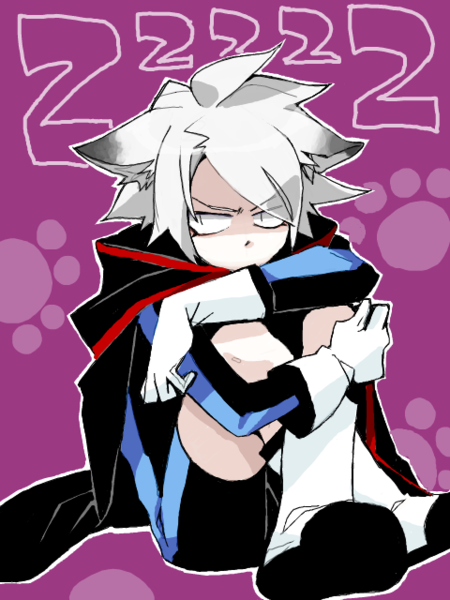 1boy animal_ears black_eyes cape grey_hair inazuma_eleven inazuma_eleven_(series) male_focus mudomudo soccer_uniform solo sportswear tagme yamino_kageto