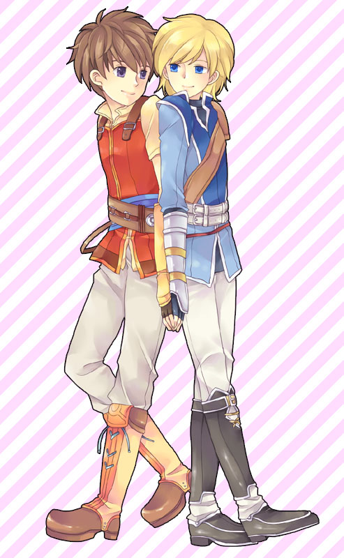 2boys bad_id bad_pixiv_id child edward_(fire_emblem) fire_emblem fire_emblem:_radiant_dawn leonardo_(fire_emblem) male_focus multiple_boys nagiyaki_(momomo77) nintendo simple_background standing