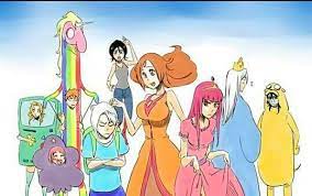 3boys 5girls adventure_time annoyed bleach breasts cosplay crown dress finn_the_human finn_the_human_(cosplay) hitsugaya_toushirou ice_king ice_king_(cosplay) inoue_orihime jake_the_dog jake_the_dog_(cosplay) kuchiki_rukia kusajishi_yachiru lady_rainicorn lowres multiple_boys multiple_girls non-web_source orange_dress orange_hair paku_romi pink_dress pink_hair princess_bonnibel_bubblegum princess_bonnibel_bubblegum_(cosplay) ukitake_juushirou unicorn voice_actor_connection white_hair