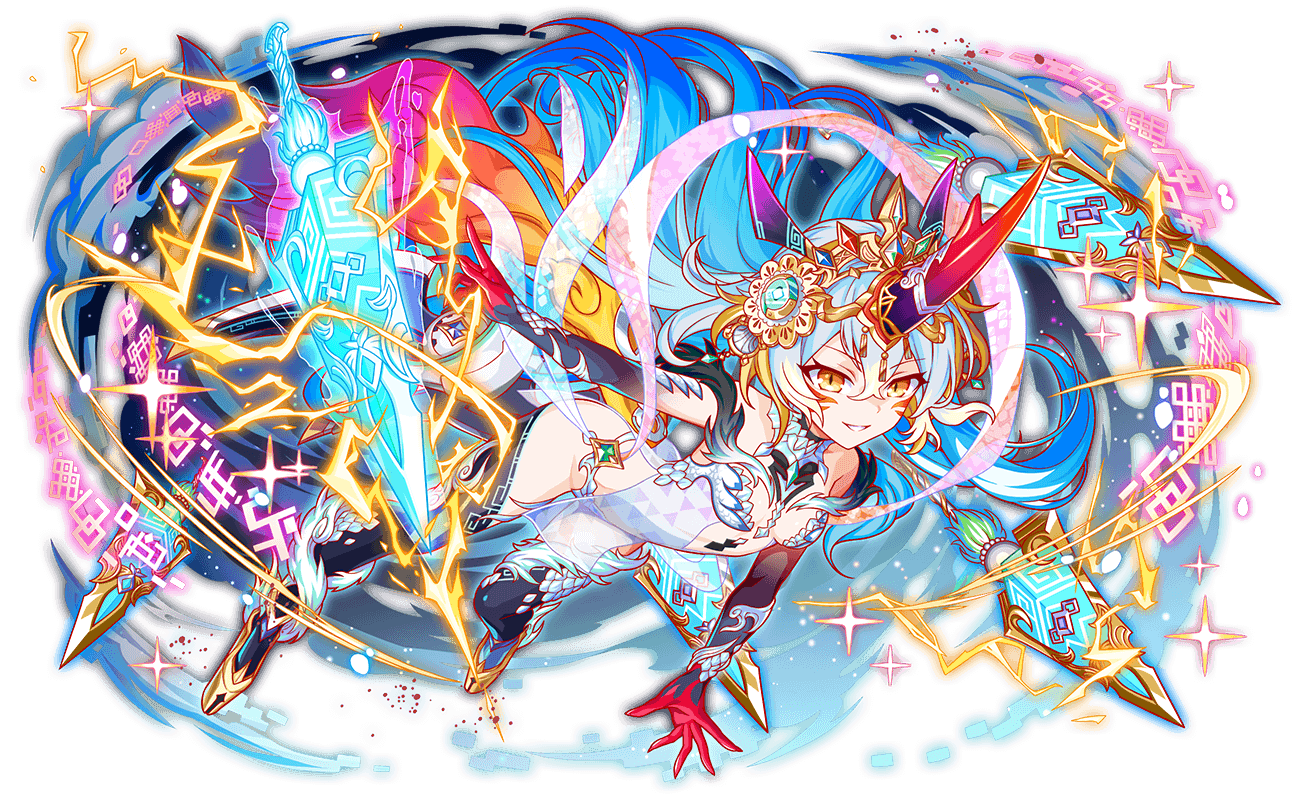 absurdly_long_hair adapted_costume alternate_costume alternate_hair_color alternate_horns anime_coloring aqua_hair aqua_theme artist_request bare_shoulders big_hair black_collar black_sleeves blonde_hair boots breasts closed_mouth collar collarbone crash_fever detached_collar detached_sleeves dress facial_mark fire floating_hair full_body game_cg gold_tiara gradient_tail hair_between_eyes hair_ornament high_heel_boots high_heels light_particles long_hair looking_at_viewer multicolored_hair multicolored_tail number_print numbered official_alternate_costume official_alternate_hair_color official_alternate_horns official_art outline parted_lips pelvic_curtain qilin_(crash_fever) red_outline see-through_clothes see-through_dress side_slit small_breasts smile solo sparkle square square_print streaked_hair tachi-e tail teeth thigh_boots third-party_source tiara transparent_background very_long_hair wavy_hair wedge_heels white_dress