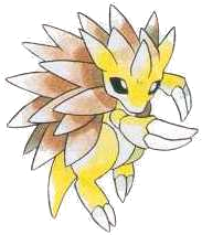 1990s_(style) gen_1_pokemon lowres nintendo no_humans official_art pokemon pokemon_(creature) pokemon_rgby retro_artstyle sandslash sugimori_ken
