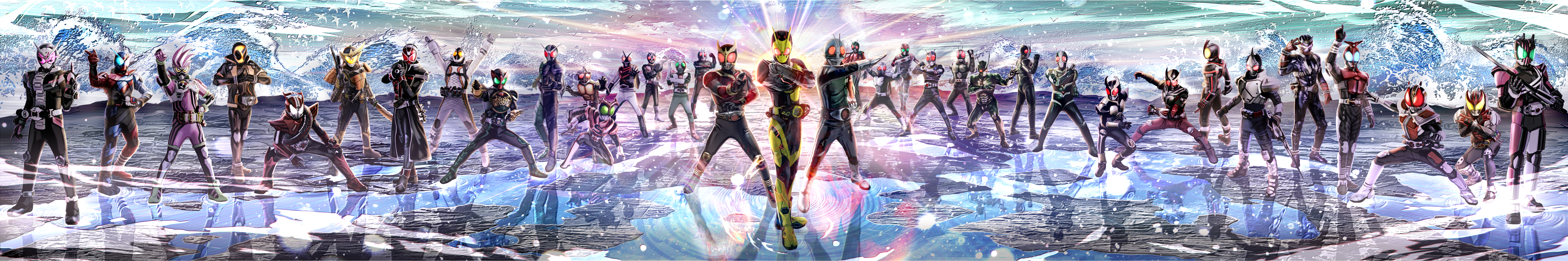 6+boys absurdres advent_card altering_(agito) antennae arcle_(kuuga) arm_up armor arms_up astro_switch base_states belt black_armor black_bodysuit blay_buckle blay_rouzer blue_armor blue_eyes bodysuit boots breastplate bug build_driver card cell_medal chain clenched_hand clenched_hands clock clock_hands compound_eyes core_medal crossover decadriver den-o_belt double_driver dragvisor drive_driver dual_wielding everyone eyecon facing_away faiz faiz_driver fighting_stance flame_style food fourze_driver fruit full_armor full_body fullbottle gaia_memory gamer_driver gashat ghost_driver gloves glowing glowing_eyes grasshopper green_armor green_eyes grey_armor hand_on_own_hip heisei helmet henshin_pose heterochromia highres holding holding_sword holding_weapon hood hooded_jacket horns in-franchise_crossover insect jacket jewelry kabuto_zecter kamen_rider kamen_rider_(1st_series) kamen_rider_01_(series) kamen_rider_1 kamen_rider_2 kamen_rider_555 kamen_rider_agito kamen_rider_agito_(series) kamen_rider_amazon kamen_rider_amazon_(series) kamen_rider_black kamen_rider_black_(series) kamen_rider_black_rx kamen_rider_black_rx_(series) kamen_rider_blade kamen_rider_blade_(series) kamen_rider_build kamen_rider_build_(series) kamen_rider_dcd kamen_rider_decade kamen_rider_den-o kamen_rider_den-o_(series) kamen_rider_double kamen_rider_drive kamen_rider_drive_(series) kamen_rider_ex-aid kamen_rider_ex-aid_(series) kamen_rider_faiz kamen_rider_fourze kamen_rider_fourze_(series) kamen_rider_gaim kamen_rider_gaim_(series) kamen_rider_ghost kamen_rider_ghost_(series) kamen_rider_hibiki kamen_rider_hibiki_(series) kamen_rider_j kamen_rider_j_(movie) kamen_rider_kabuto kamen_rider_kabuto_(series) kamen_rider_kiva kamen_rider_kiva_(series) kamen_rider_kuuga kamen_rider_kuuga_(series) kamen_rider_ooo kamen_rider_ooo_(series) kamen_rider_ryuki kamen_rider_ryuki_(series) kamen_rider_stronger kamen_rider_stronger_(series) kamen_rider_super-1 kamen_rider_super-1_(series) kamen_rider_v3 kamen_rider_v3_(series) kamen_rider_w kamen_rider_wizard kamen_rider_wizard_(series) kamen_rider_x kamen_rider_x_(series) kamen_rider_zero-one kamen_rider_zi-o kamen_rider_zi-o_(series) kamen_rider_zo kamen_rider_zx lineup lock_seed long_image looking_at_viewer male_focus mask masukudo_(hamamoto_hikaru) mighty_action_x_level_2 monster multiple_boys neon_trim new_kamen_rider o/ o_medal oni orange_arms ore_damashii outstretched_arms pink_eyes pink_gloves pointing pointing_at_viewer pointing_up rabbit+tank_form rabbit_fullbottle red_armor red_eyes red_scarf reiwa revolcane rider_belt rider_card rider_watch riderman ring rising_hopper rocket scarf sengoku_driver shift_car shin_kamen_rider_prologue shoulder_armor shouwa single_horn skyrider squatting standing switches sword sword_form tailcoat tank_fullbottle tokusatsu type_speed unused_tire v_buckle weapon wide_image wizardriver yellow_eyes zero_one_driver zi-o_rider_watch ziku_driver