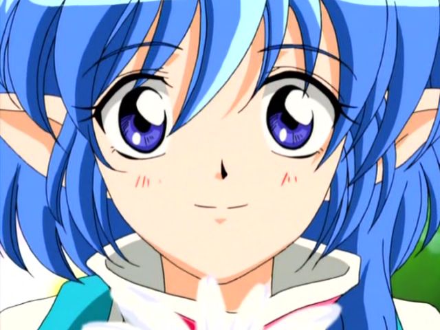 00s 1girl anime_screenshot blue_eyes blue_hair female_focus looking_at_viewer matching_hair/eyes pointy_ears portrait rena_lanford short_hair smile solo star_ocean star_ocean_ex star_ocean_the_second_story