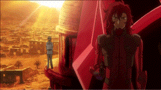 2boys ali_al-saachez animated animated_gif gundam gundam_00 lowres multiple_boys parody ribbons_almark