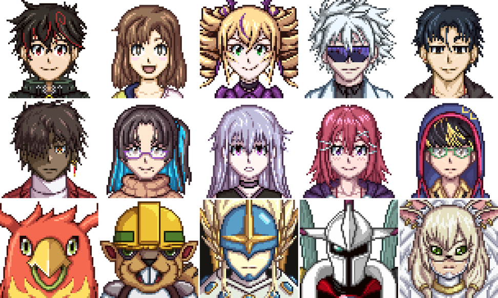 chaosmon close_(digimon) cool_boy_(digimon) digimon digimon_liberator dominimon junkmon kazama_shoto kinosaki_arisa muchomon owen_dreadnought rasielmon violet_inboots winr yao_qinglan yuuki_(digimon) zenith_(digimon)
